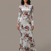 Floral Velvet Cleo Dress