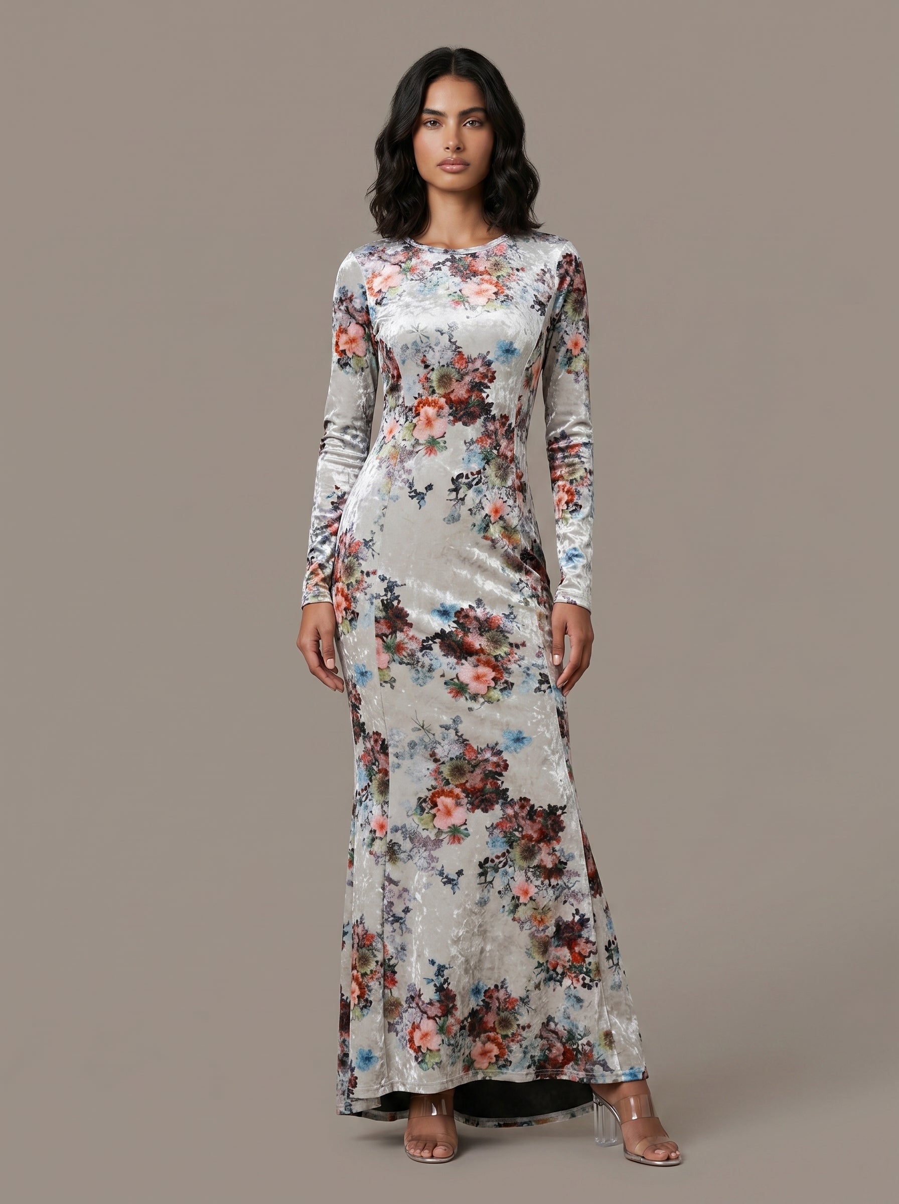 Floral Velvet Cleo Dress