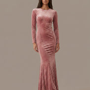 Pink Velvet Cleo Dress