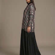 Butterfly Sequins Kimono black/silver