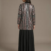 Butterfly Sequins Kimono black/silver