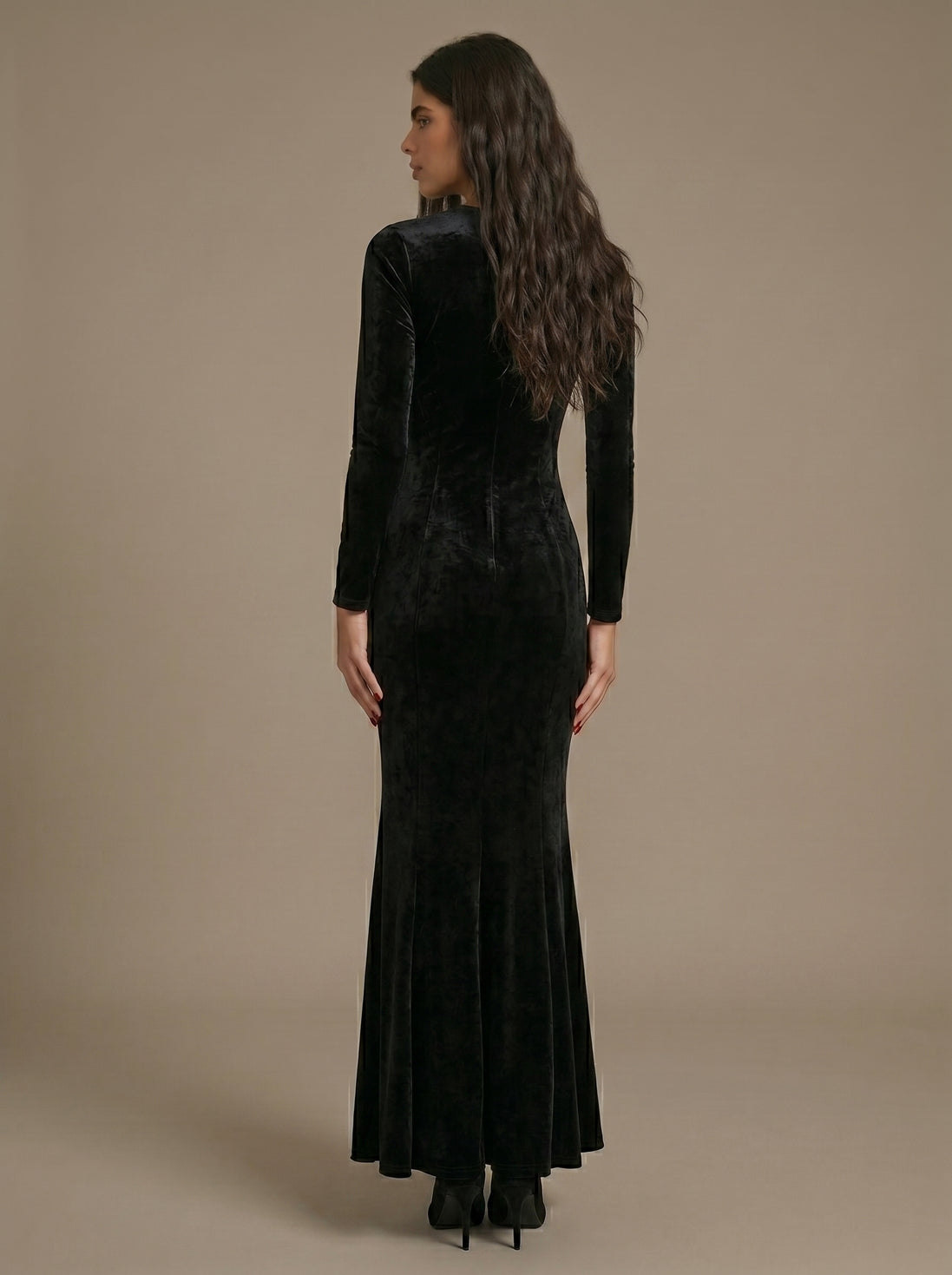Black Velvet Cleo Dress