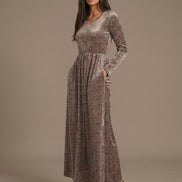 Cream Floral maxi dress