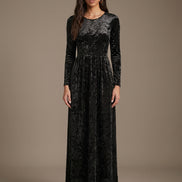 Black floral maxi dress