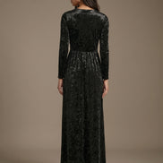 Black floral maxi dress