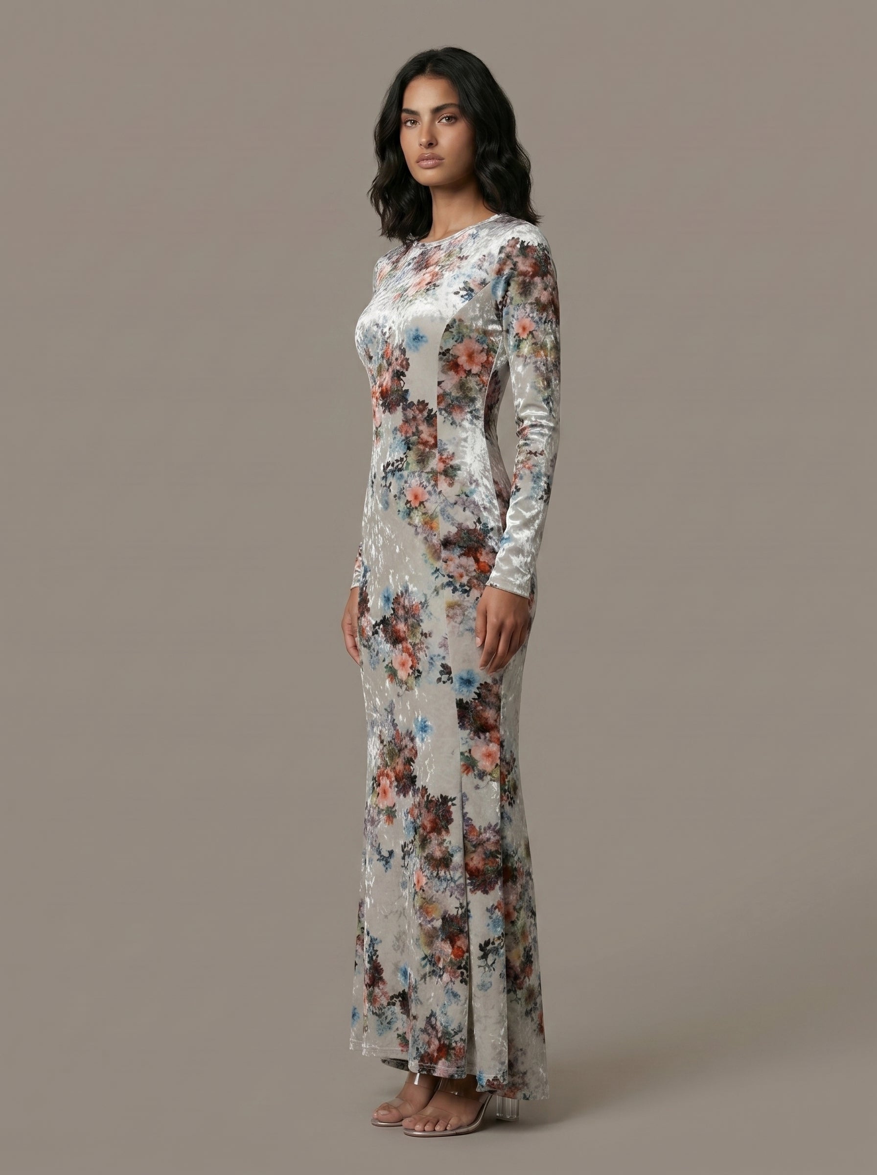 Floral Velvet Cleo Dress