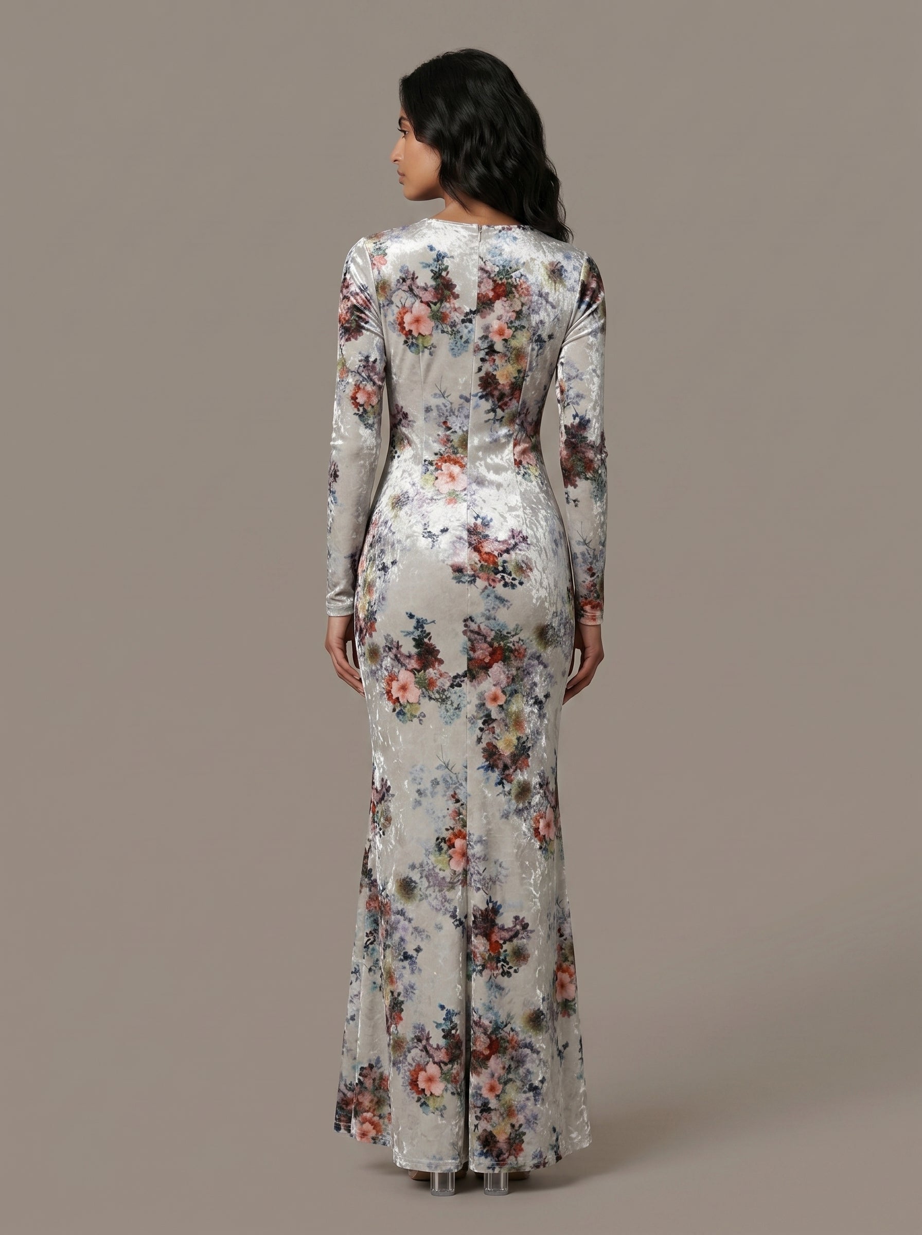 Floral Velvet Cleo Dress
