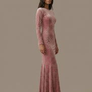 Pink Velvet Cleo Dress