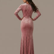 Pink Velvet Cleo Dress