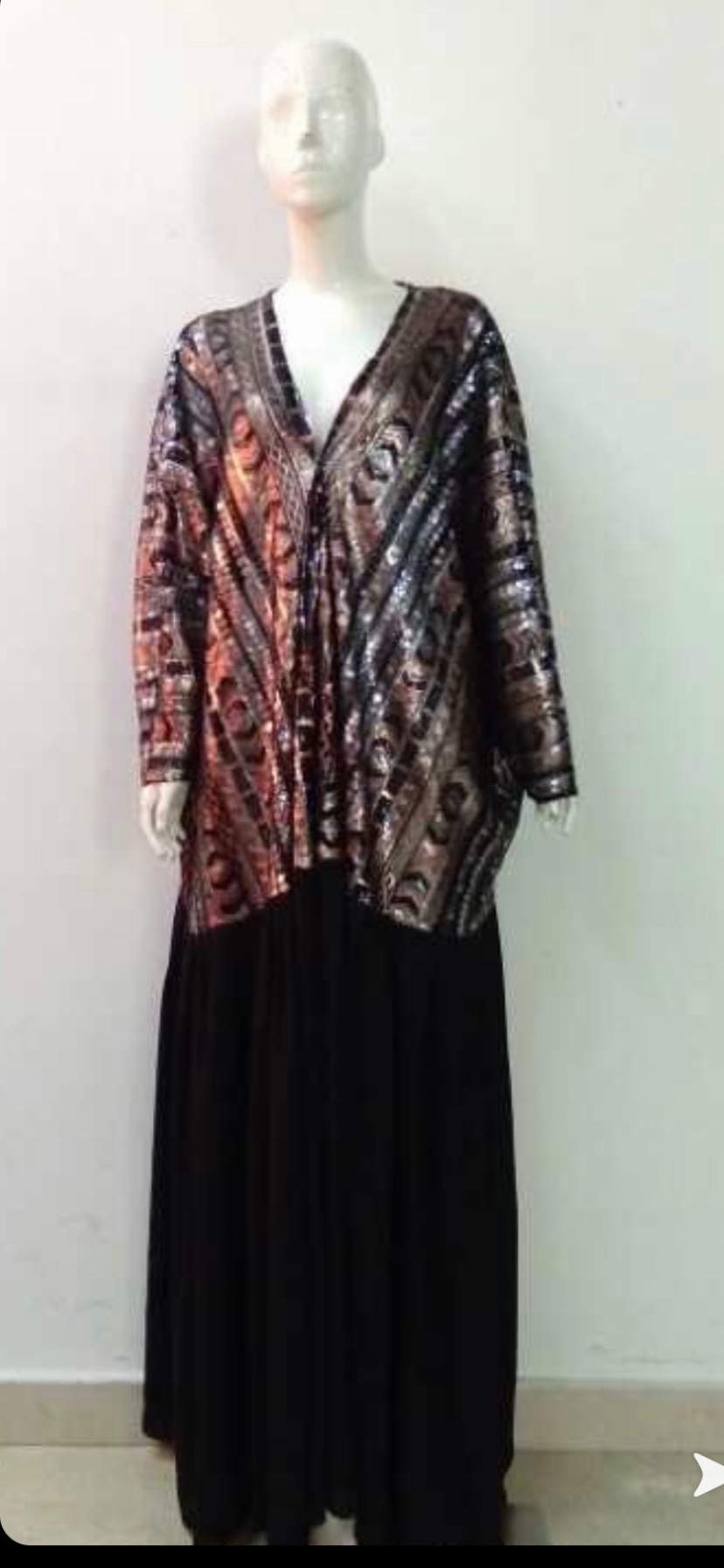 Butterfly Sequins Kimono black/silver