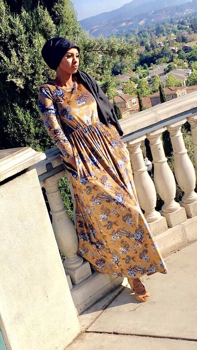Velvet Paisley Dress